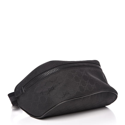 Gucci Nylon Monogram Fanny Pack Belt Bag Black 4 of 10
