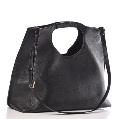 Tom Ford Calfskin Large Alix Padlock Zip Shoulder Bag Black 4 of 18