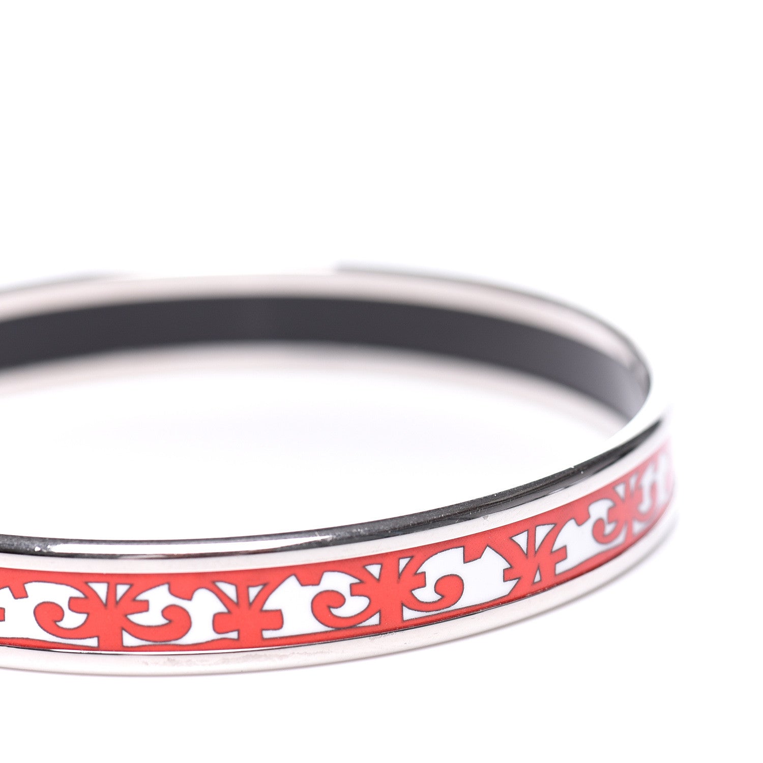Hermes Enamel Printed Narrow Balcons Du Guadalquivir Bracelet 65 3 of 6