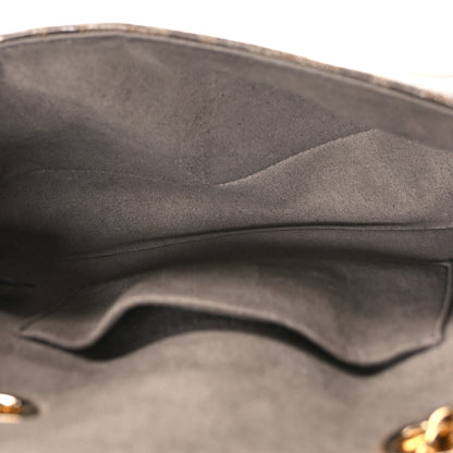 Fendi Glazed Fabric Vitello Century FF 1974 Stamp Patch Mini Double F Crossbody Bag Mogano Panna Black 5 of 10