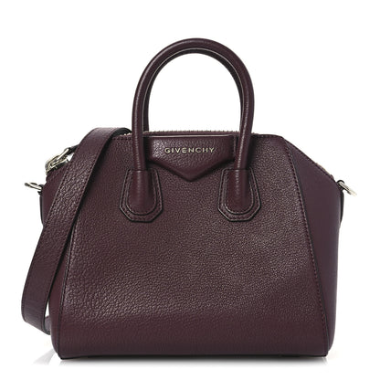 Givenchy Sugar Goatskin Mini Antigona Oxblood 1 of 13
