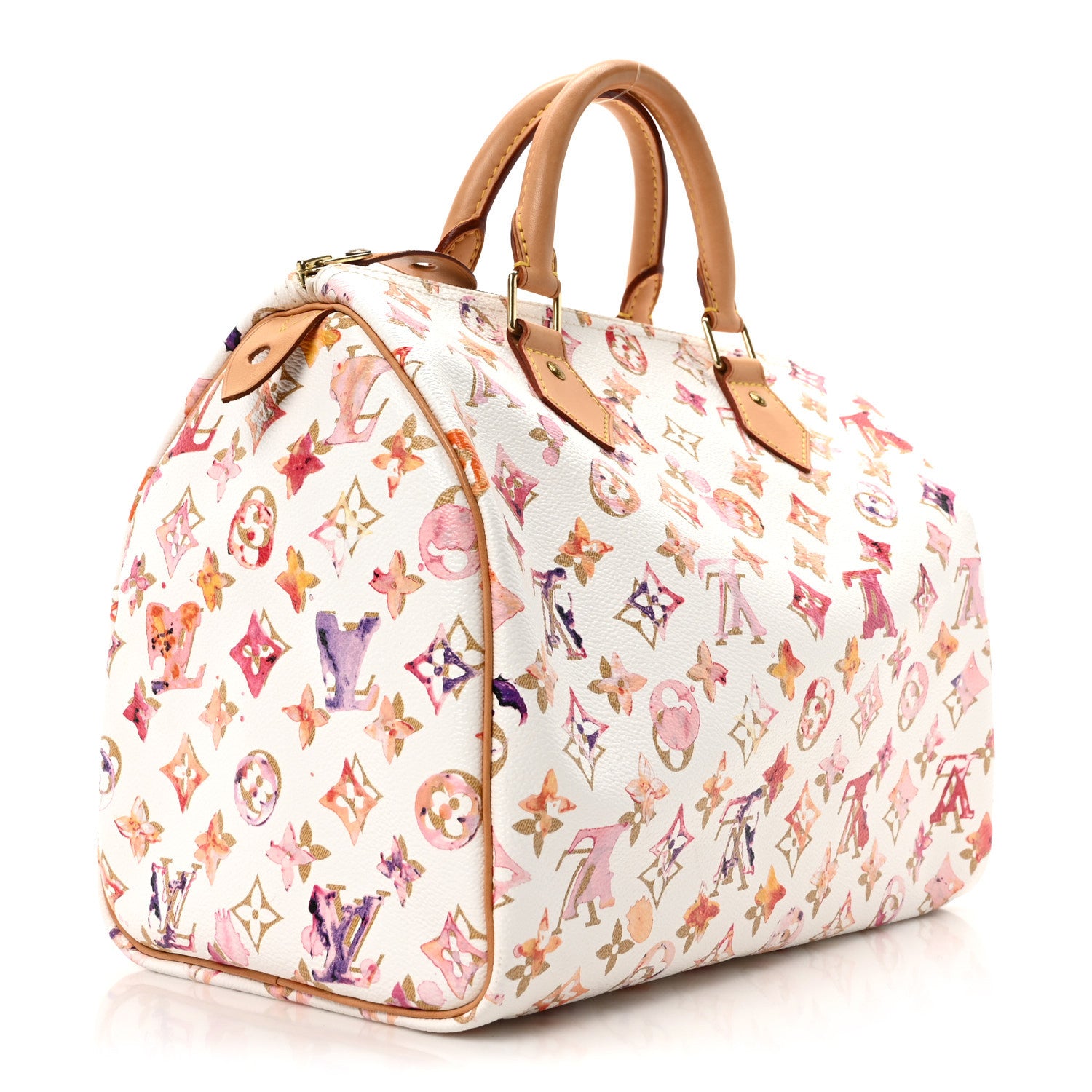 Louis Vuitton Watercolor Aquarelle Speedy 30 White 3 of 9