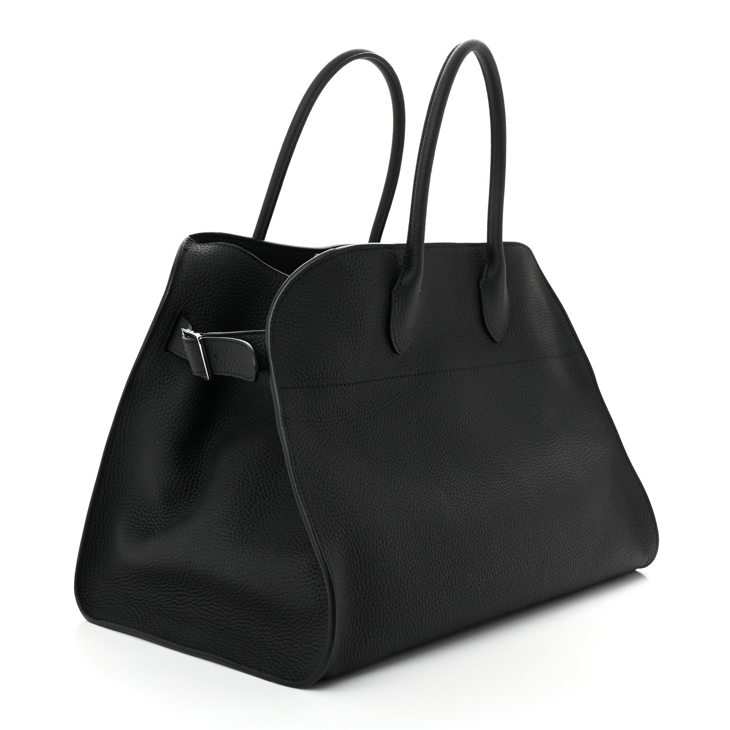 The Row Matte Grained Calfskin Soft Margaux 15 Black 3 of 9