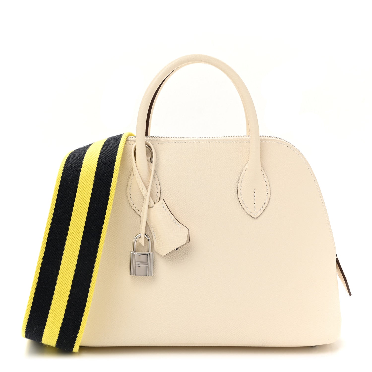 Hermes Epsom 1923 Sangle Bolide 25 Nata Bleu Indigo Lime 1 of 31