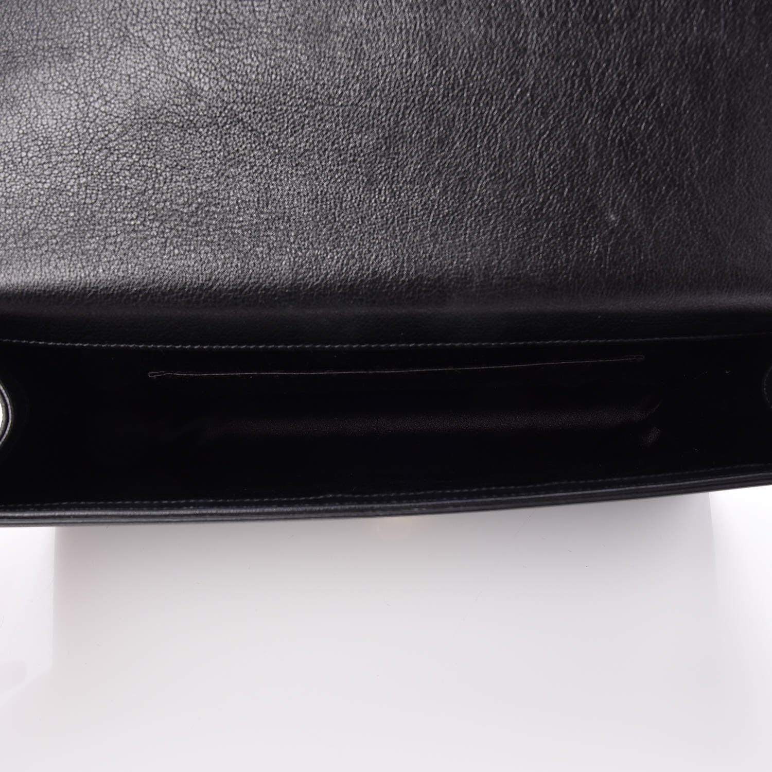 Saint Laurent Calfskin Monogram Large Belle De Jour Clutch Black 5 of 7