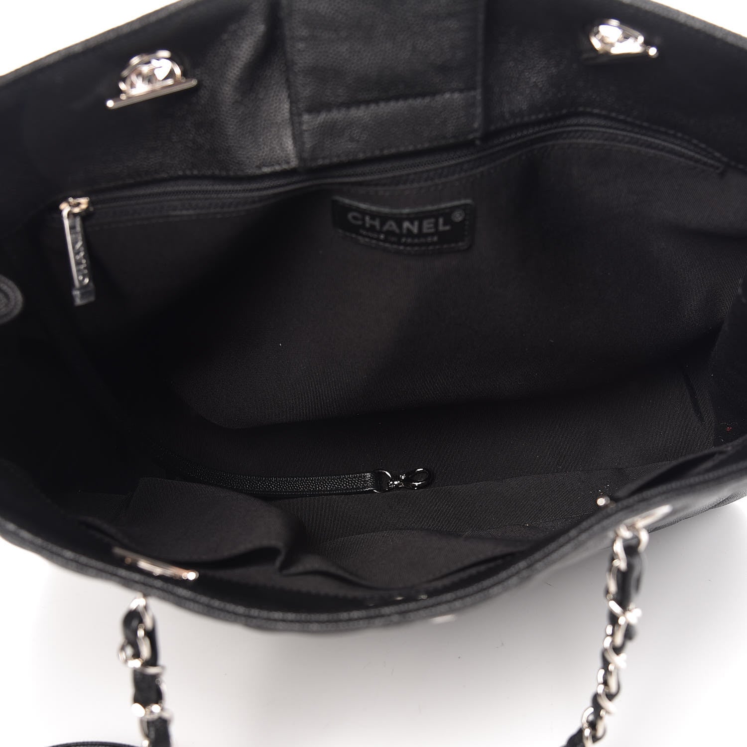 Chanel Caviar Quilted Large Shopping Tote Black 5 of 10