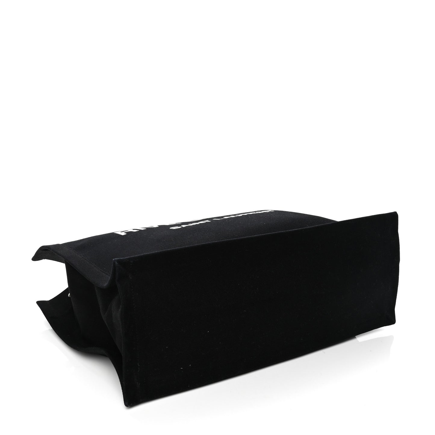 Linen Calfskin Rive Gauche Tote Black