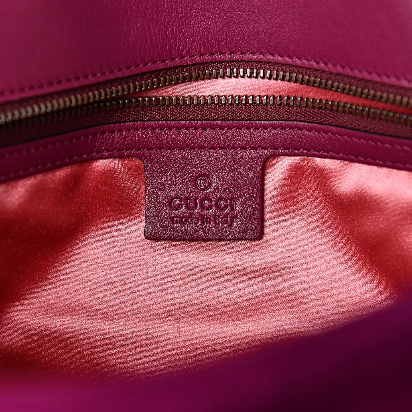 Velvet Matelasse Medium GG Marmont Shoulder Bag Fuchsia Violet Cyclamen