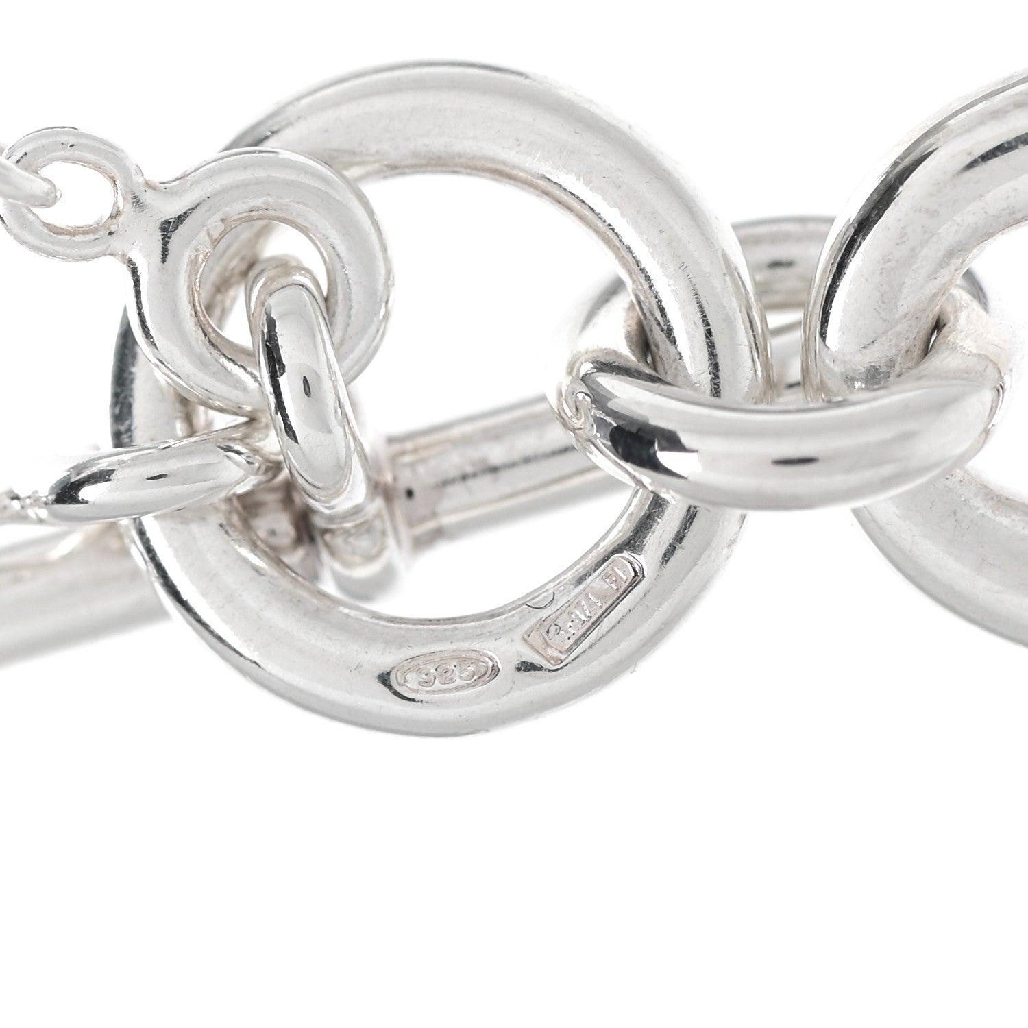 Hermes Sterling Silver Amulette Chaine d'Ancre Necklace 5 of 6