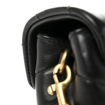 Saint Laurent Calfskin Y Quilted Monogram Toy Loulou Crossbody Bag Black 11 of 13