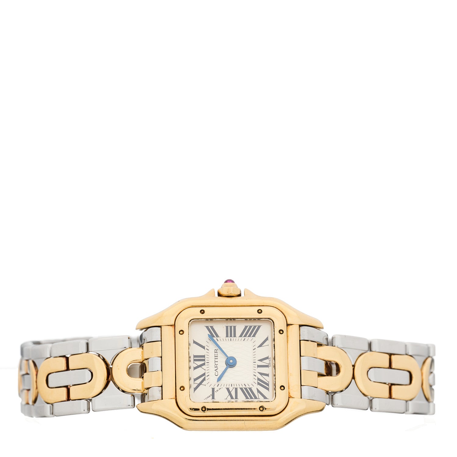 Cartier Stainless Steel 18K Yellow Gold 22mm Panthere Art Deco Limited Edition Quartz Watch 2 of 4