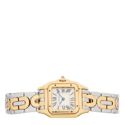 Cartier Stainless Steel 18K Yellow Gold 22mm Panthere Art Deco Limited Edition Quartz Watch 2 of 4
