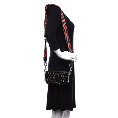 Marc Jacobs Patent Crystal Embellished Snapshot Camera Bag Black 2 of 10