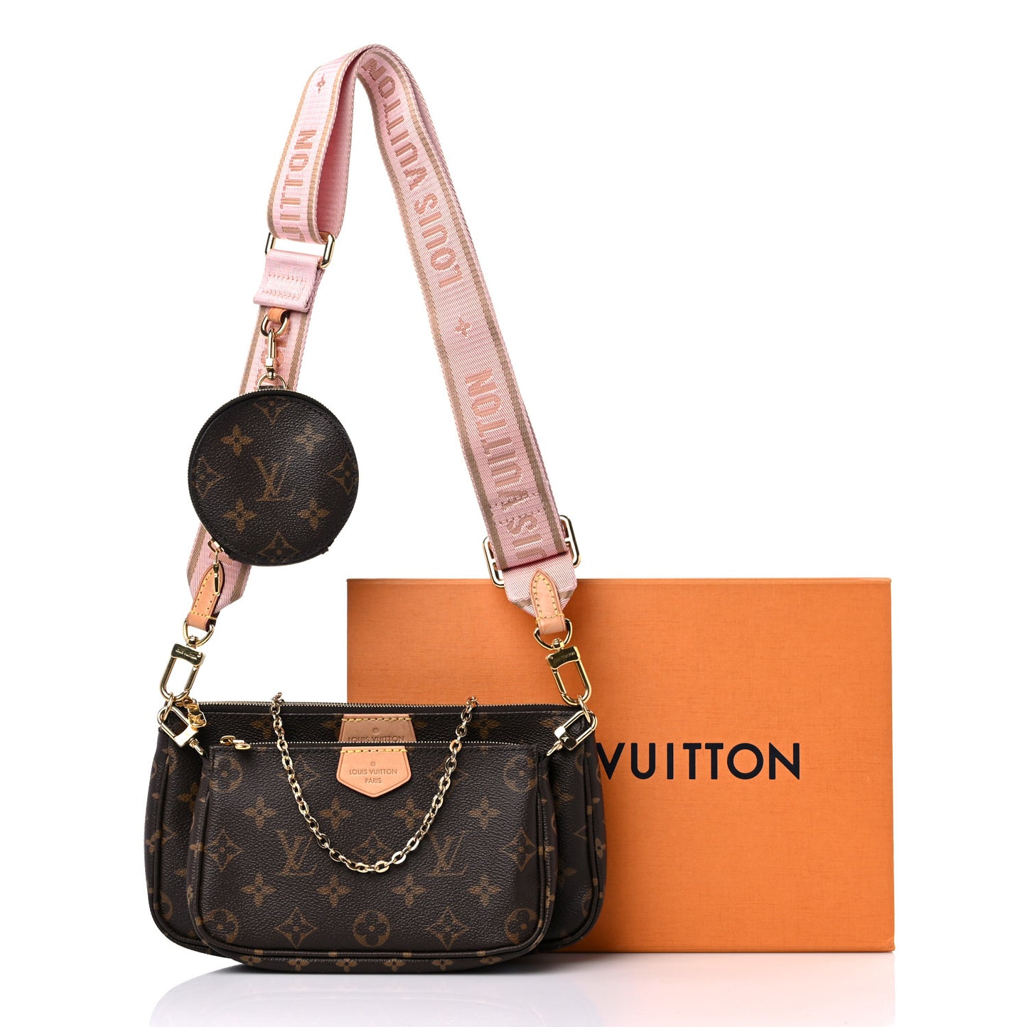 Monogram Multi Pochette Accessories Rose Clair