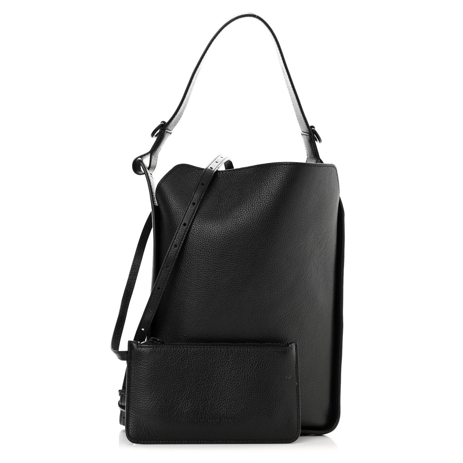 Balenciaga Calfskin Logo Embossed Small Tool 2.0 North-South Tote Black 1 of 11