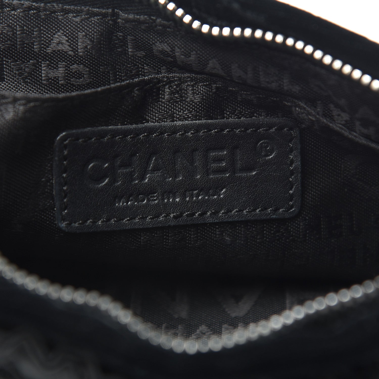 Chanel Velvet Satin Evening Bag Black 6 of 6