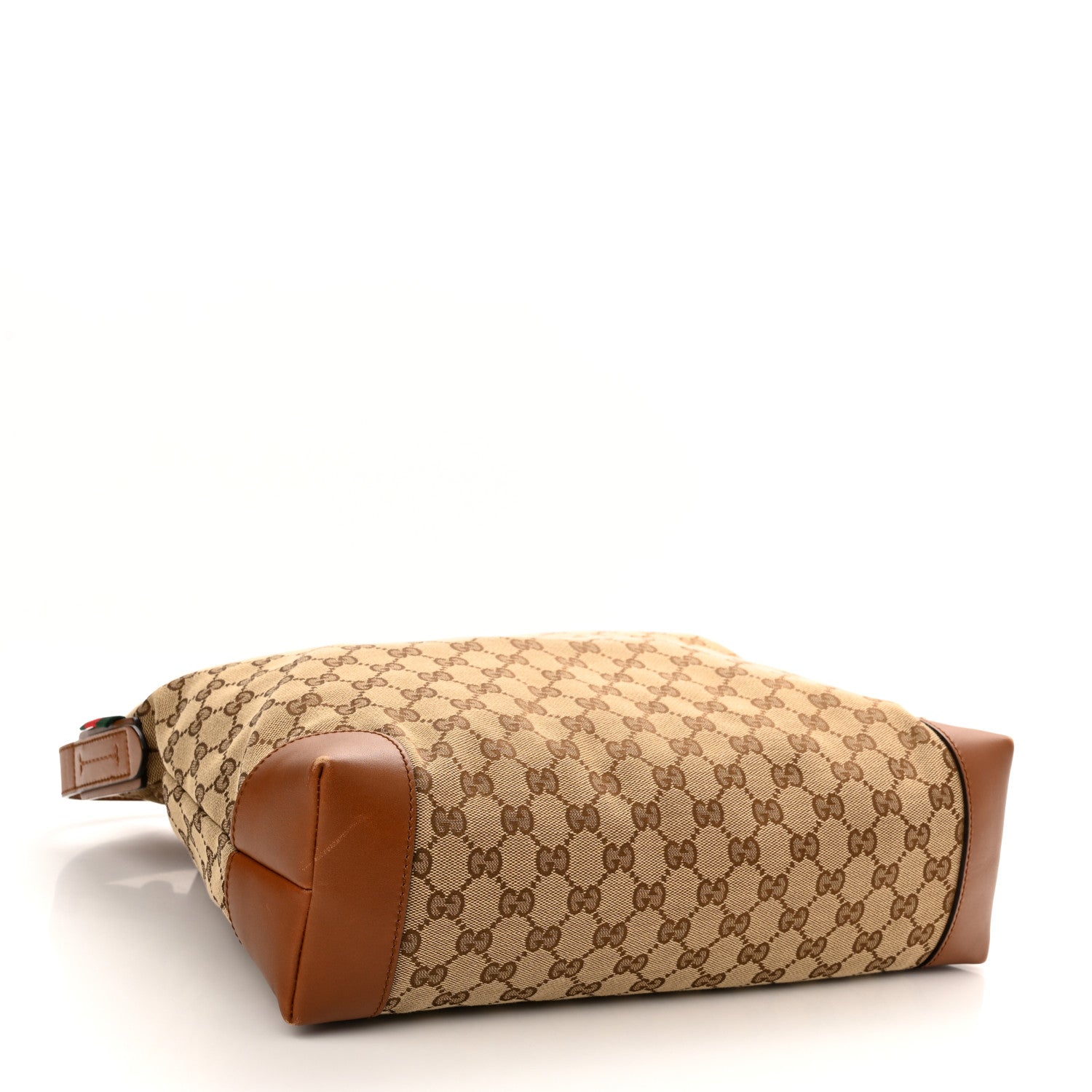 Gucci Monogram Large Flat Messenger Bag Brown 3 of 12