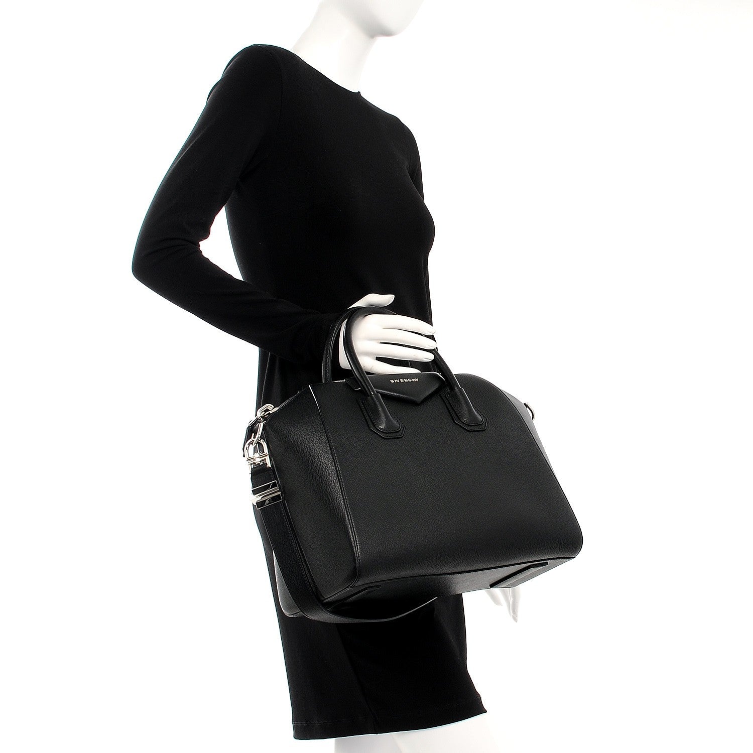Givenchy Sugar Goatskin Medium Antigona Black 3 of 9