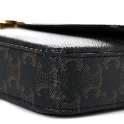 Celine Triomphe Canvas Chain Bag Tan 9 of 9