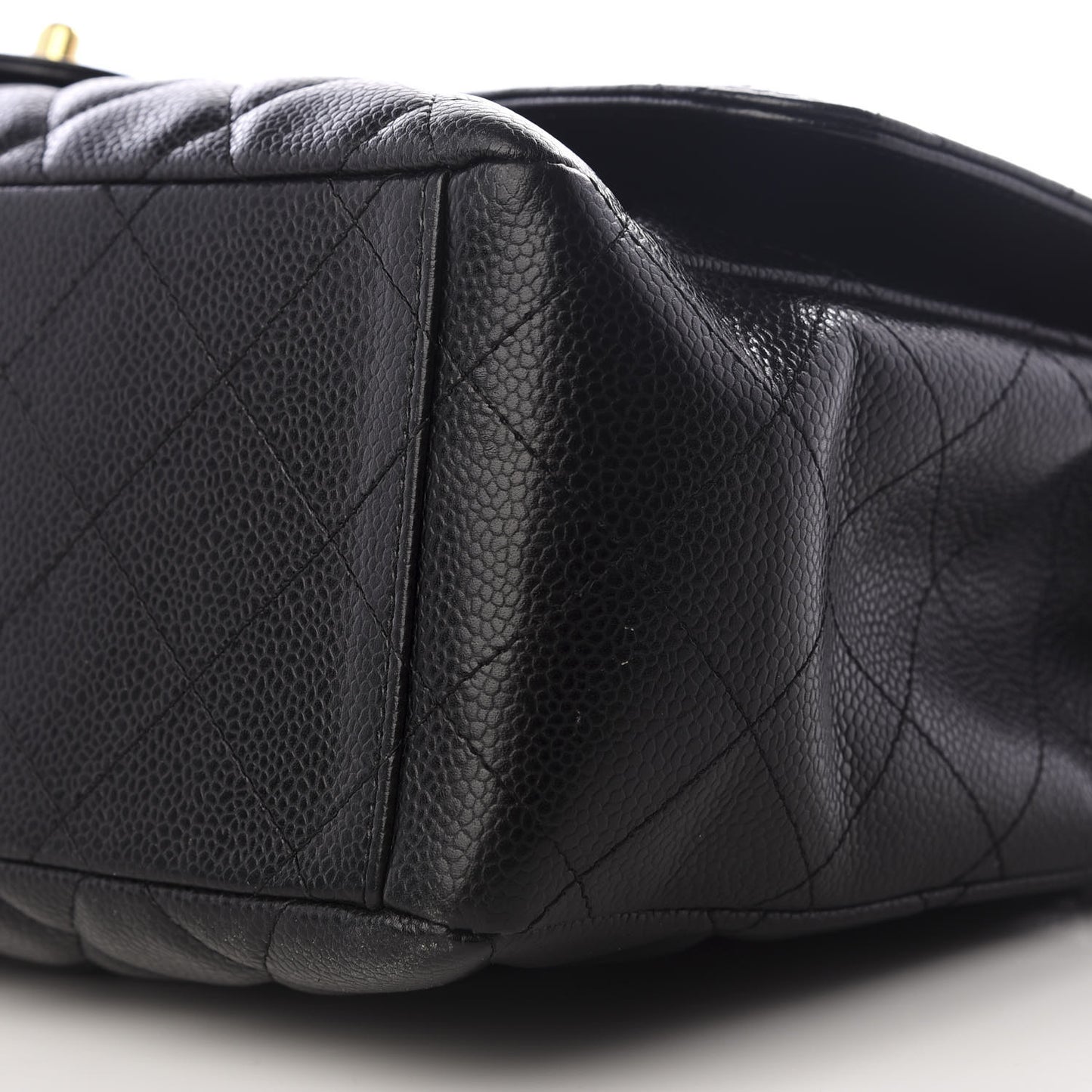 Caviar Quilted Jumbo Single Flap Black