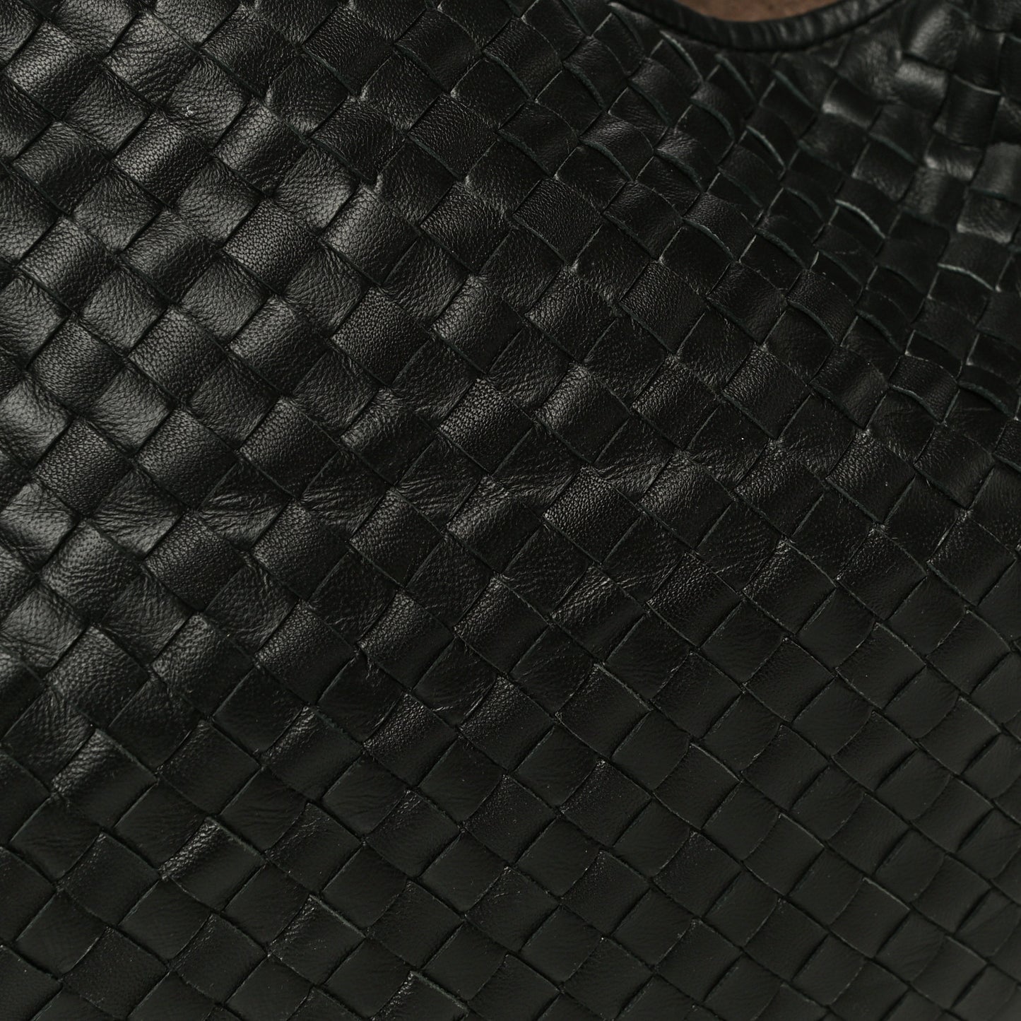 Nappa Intrecciato Small Veneta Hobo Black