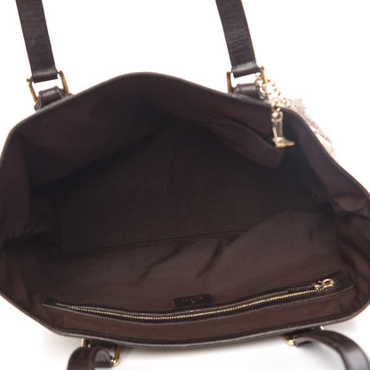 Gucci Monogram Medium Jolicoeur Tote Dark Brown 5 of 19