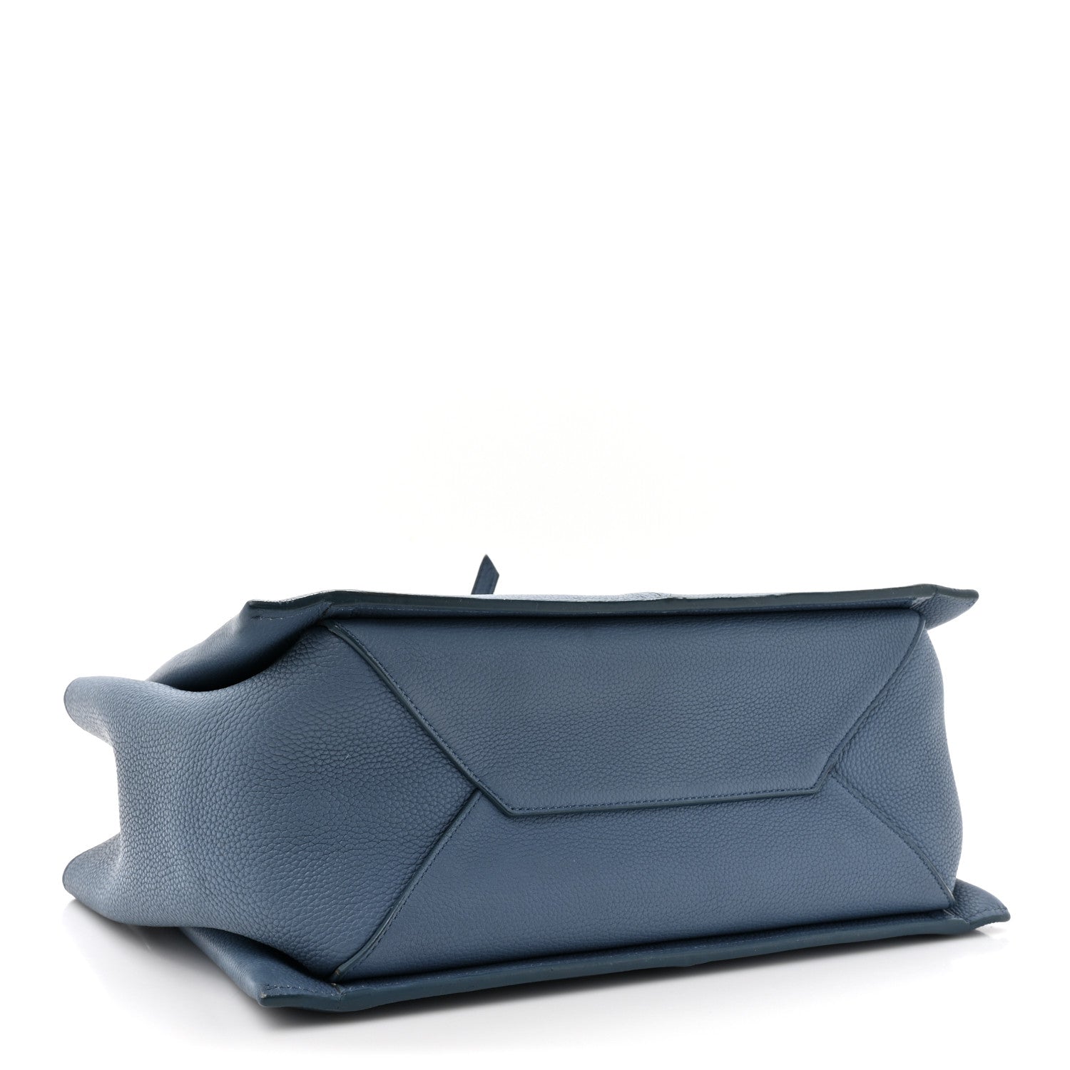 Celine Calfskin Small Tri-Fold Shoulder Bag Steel Blue 4 of 11