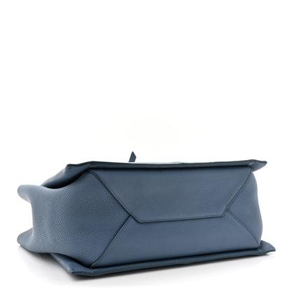 Celine Calfskin Small Tri-Fold Shoulder Bag Steel Blue 4 of 11