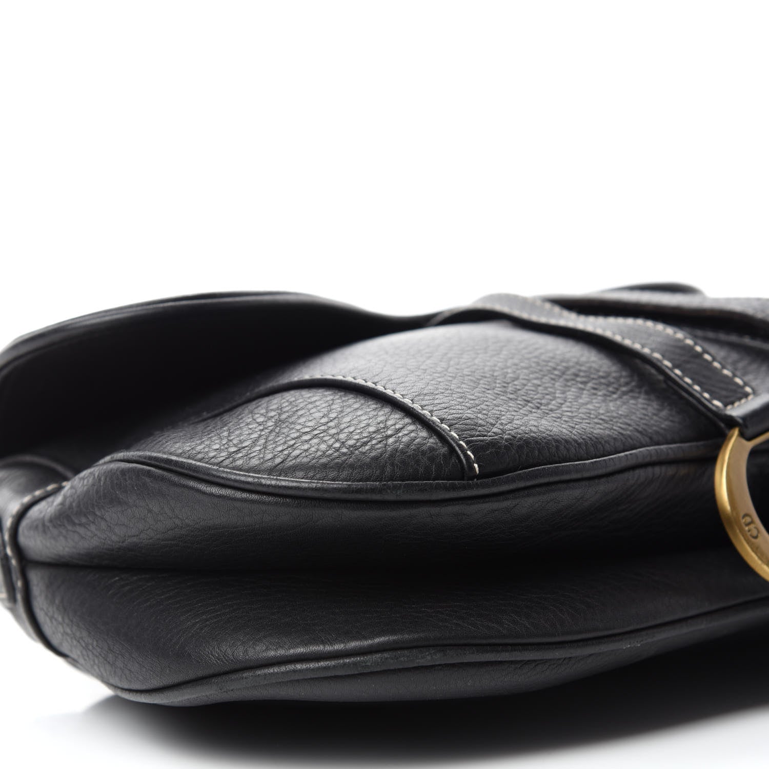 Christian Dior Calfskin Double Saddle Bag Black 6 of 14