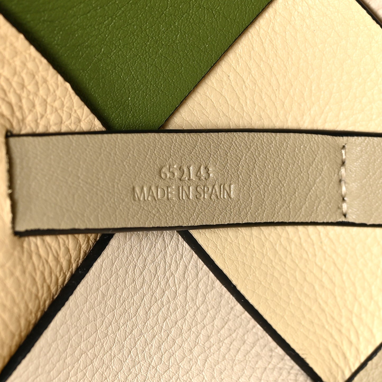 Calfskin Woven Small The Surplus Collection Basket Bag Avocado Ivory
