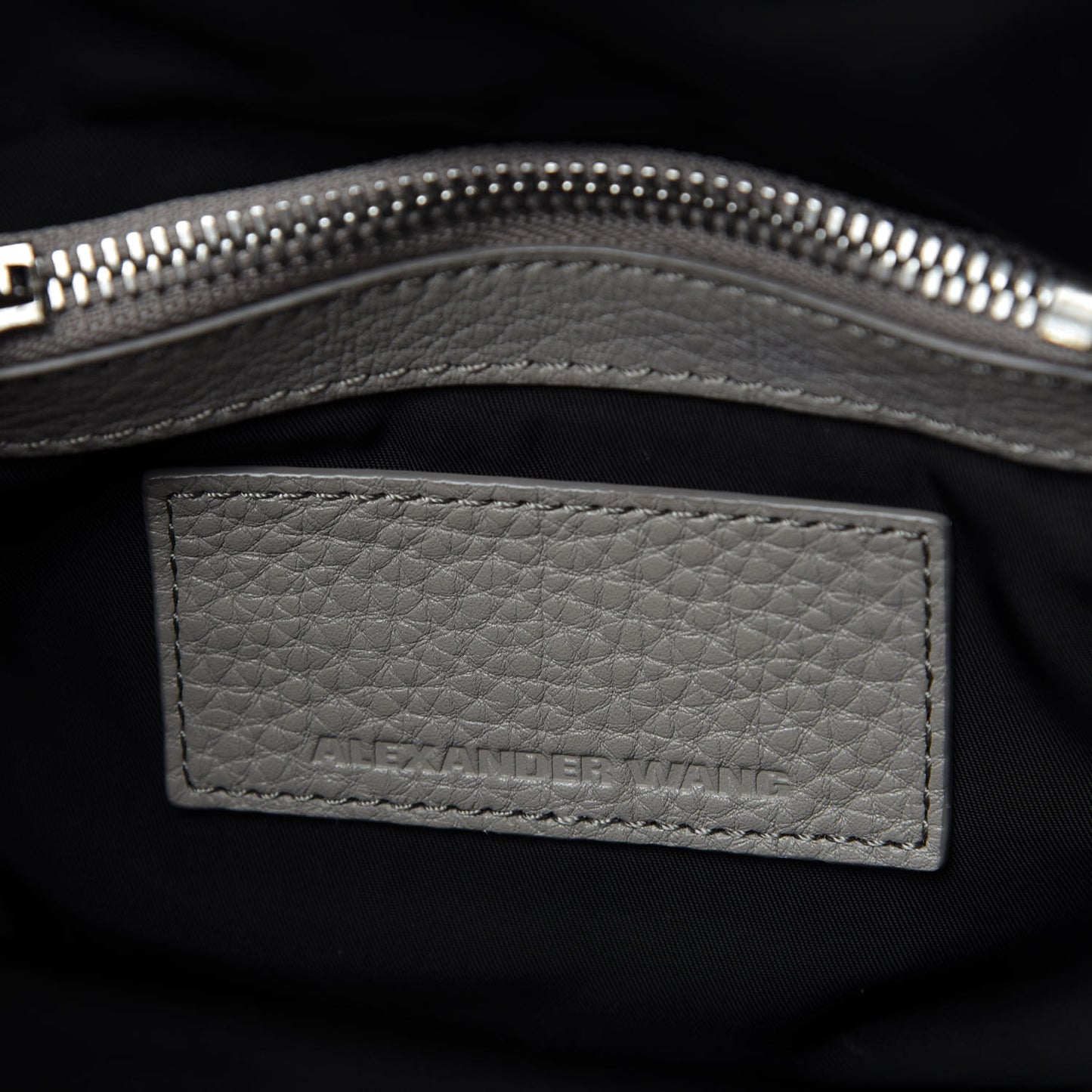 Pebbled Lambskin Mini Rockie Gray Rhodium Hardware