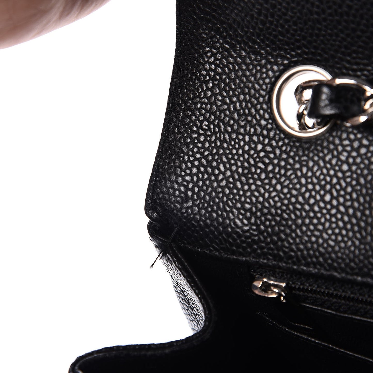 Caviar Quilted Jumbo Single Flap Black