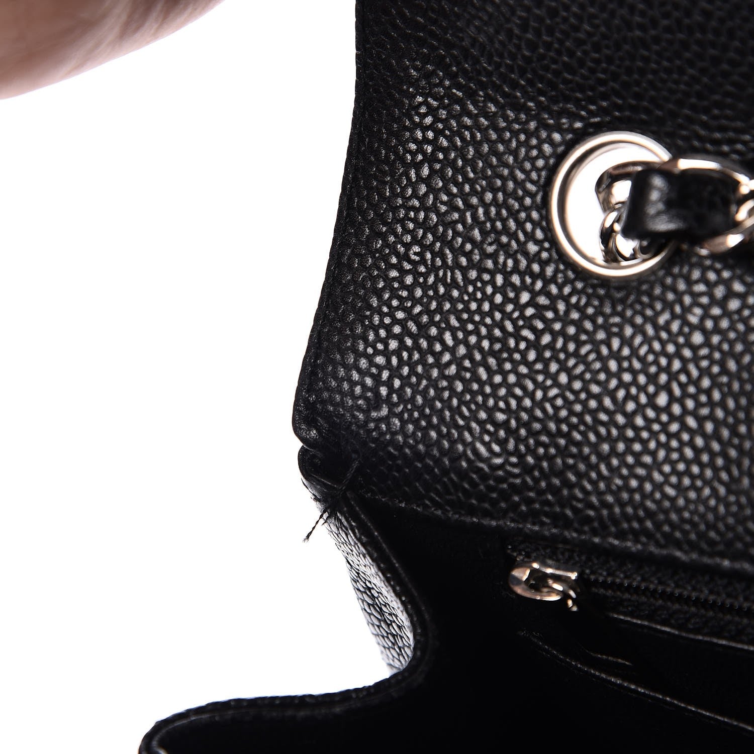 Chanel Caviar Quilted Jumbo Single Flap Black 10 of 10