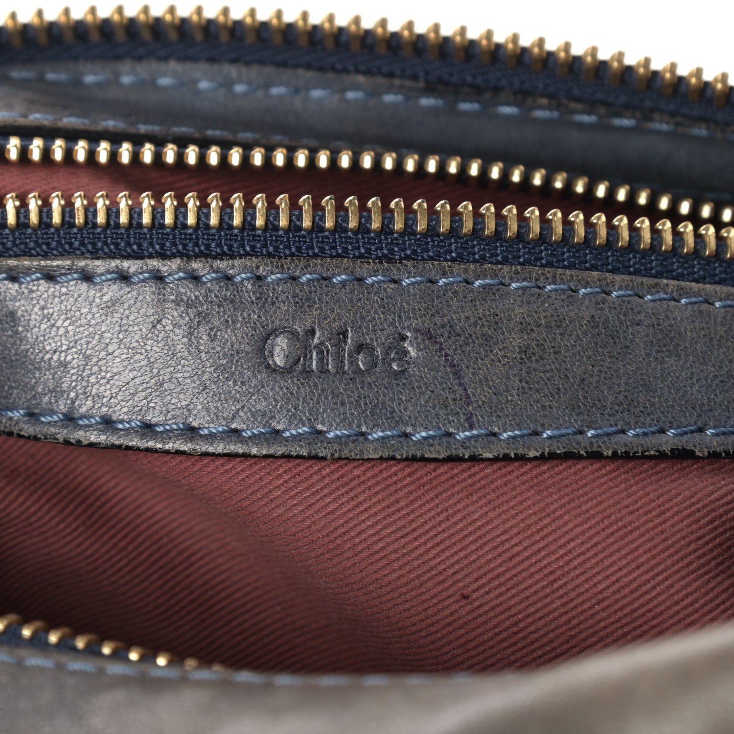 Chloe Lambskin Heloise Small Shoulder Bag Blue 5 of 9