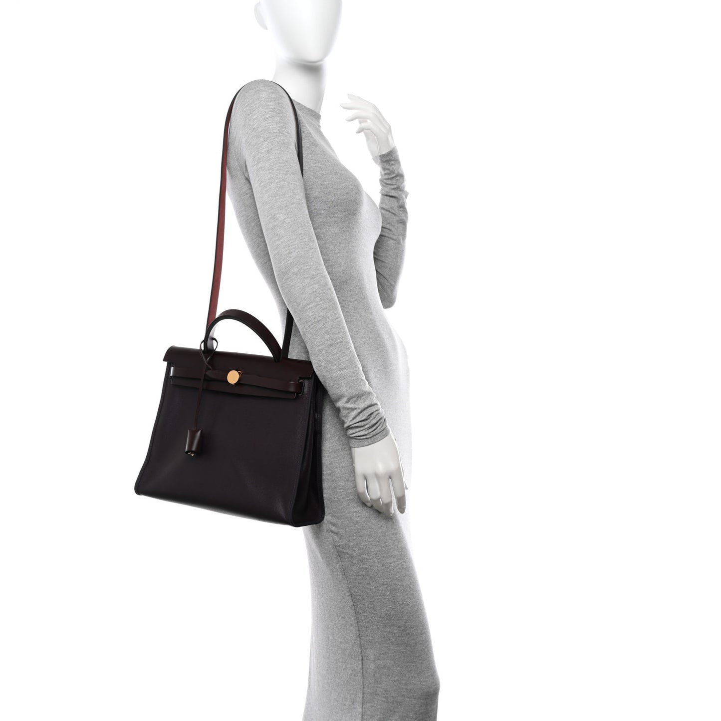 Toile H Berline Vache Hunter Herbag Zip 31 PM Rouge Sellier