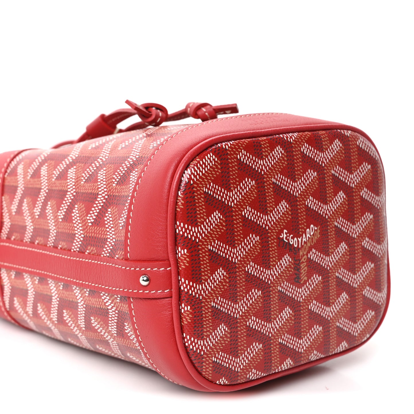 Goyardine Petit Flot Mini Bucket Bag Red