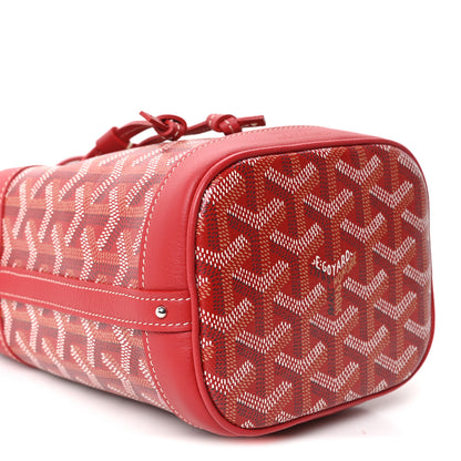 Goyard Goyardine Petit Flot Mini Bucket Bag Red 9 of 10