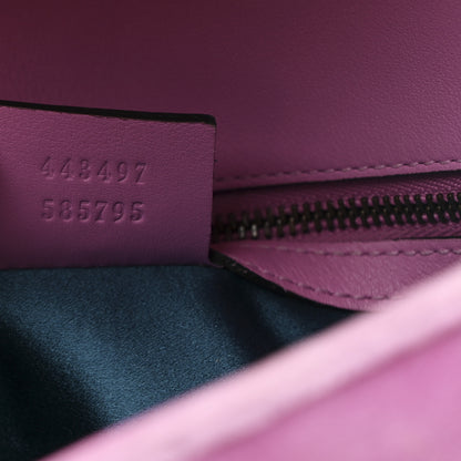 Gucci Velvet Matelasse Marquise Crystals Embroidered Small GG Marmont Shoulder Bag Malva 7 of 10