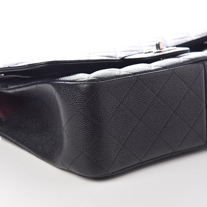 Chanel Caviar Quilted Jumbo Double Flap Black 8 of 9
