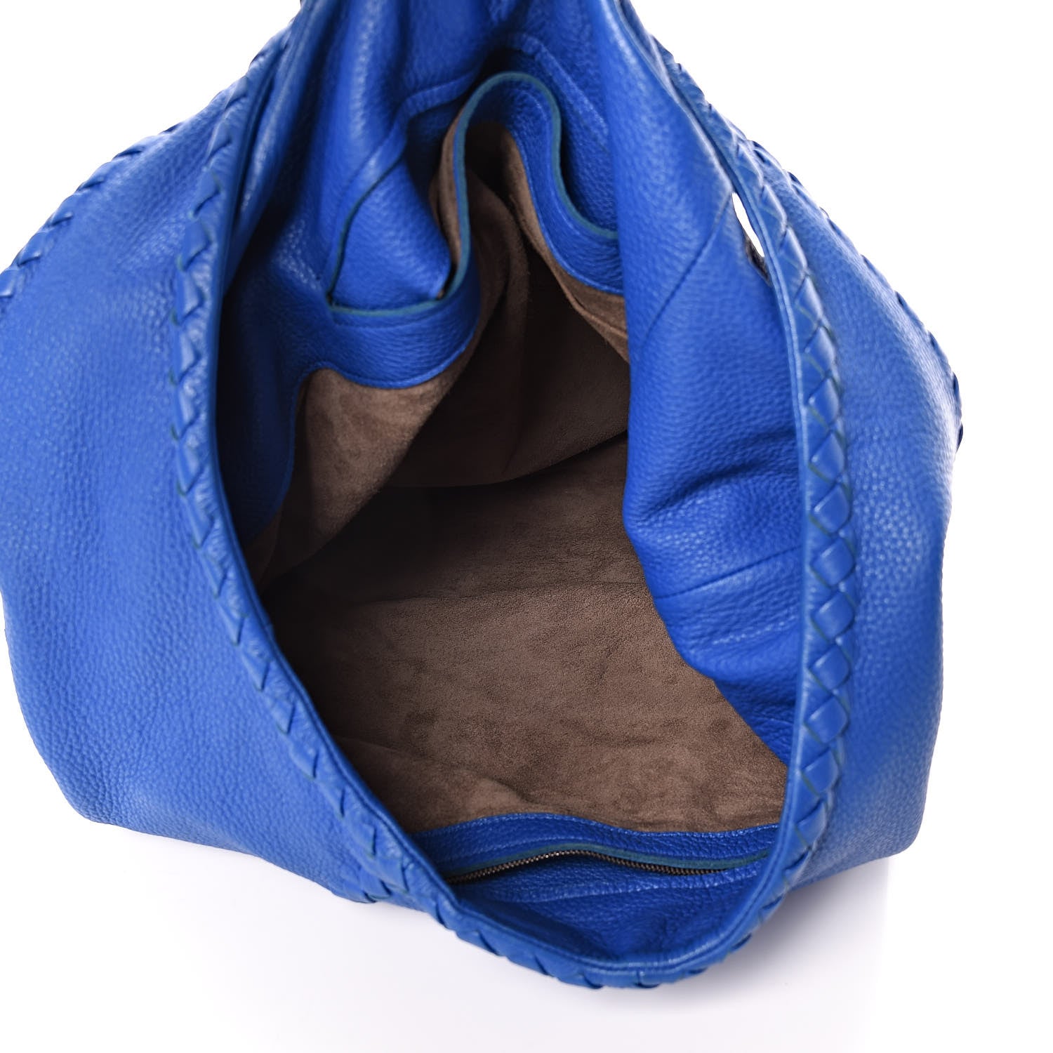 Bottega Veneta Cervo Deerskin Large Hobo Signal Blue 5 of 8