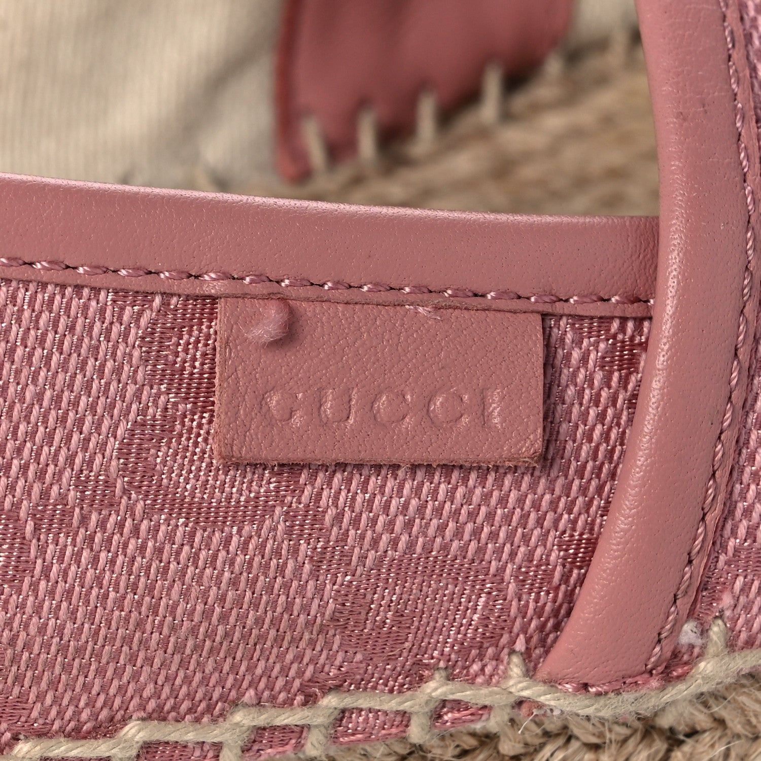 Gucci Monogram Espadrilles 38 Soft Pink 10 of 10