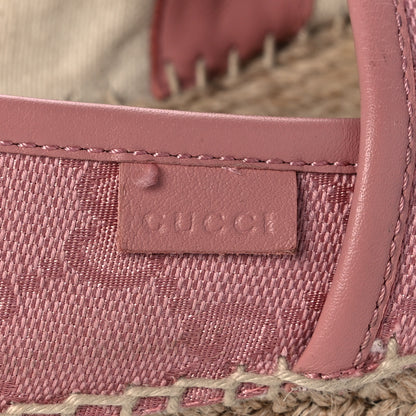 Gucci Monogram Espadrilles 38 Soft Pink 10 of 10