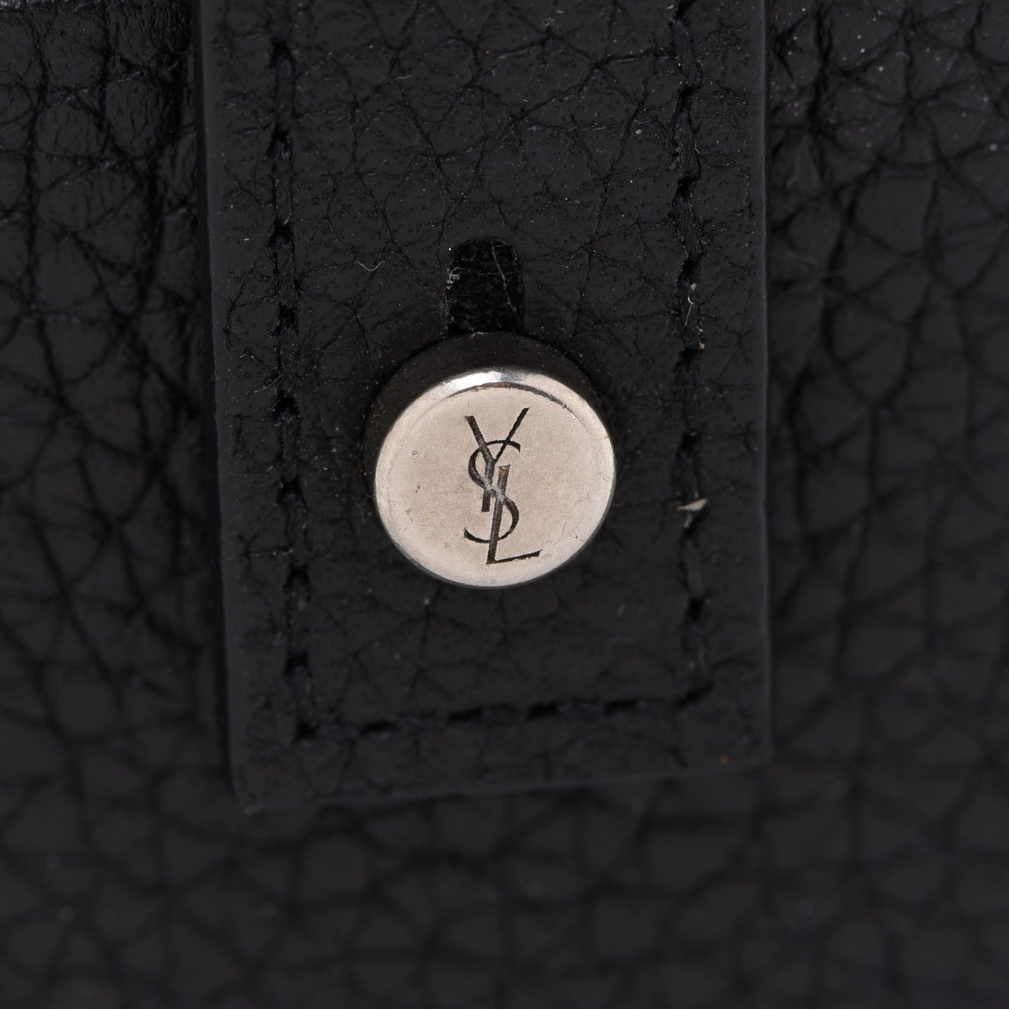 Grained Calfskin Sac De Jour Card Case Black