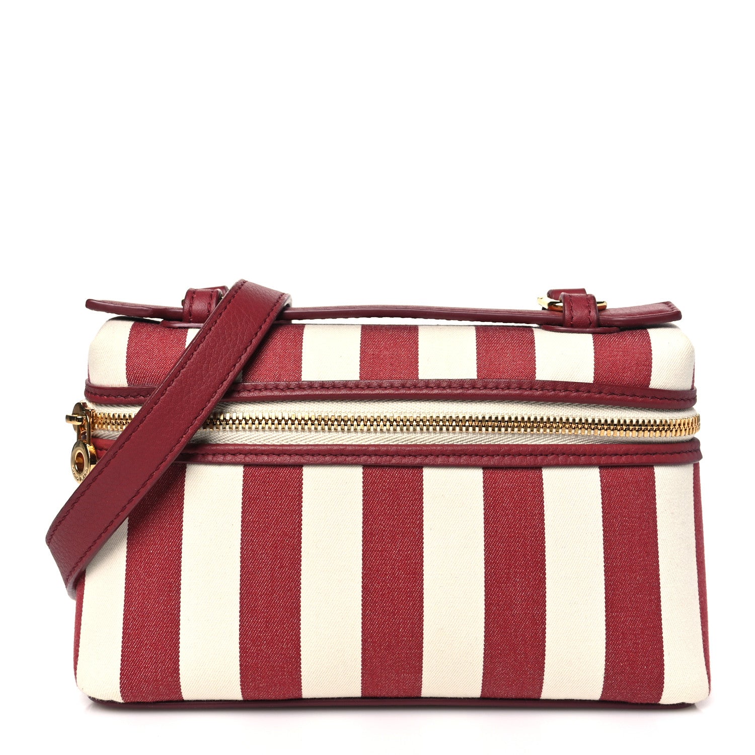 Loro Piana Cotton Canvas L16 Extra Pocket Pouch Nougat Camu Fruit Black Cherry 1 of 9