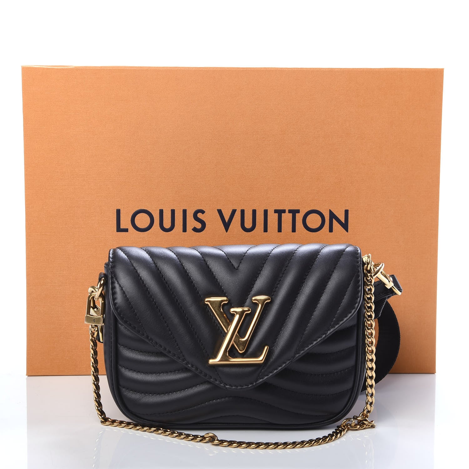Louis Vuitton Calfskin New Wave Multi Pochette Black 10 of 10