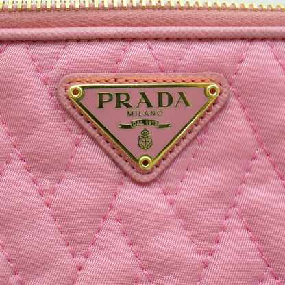Prada Tessuto Impuntu Nylon Quilted Sling Bag Pink 9 of 9