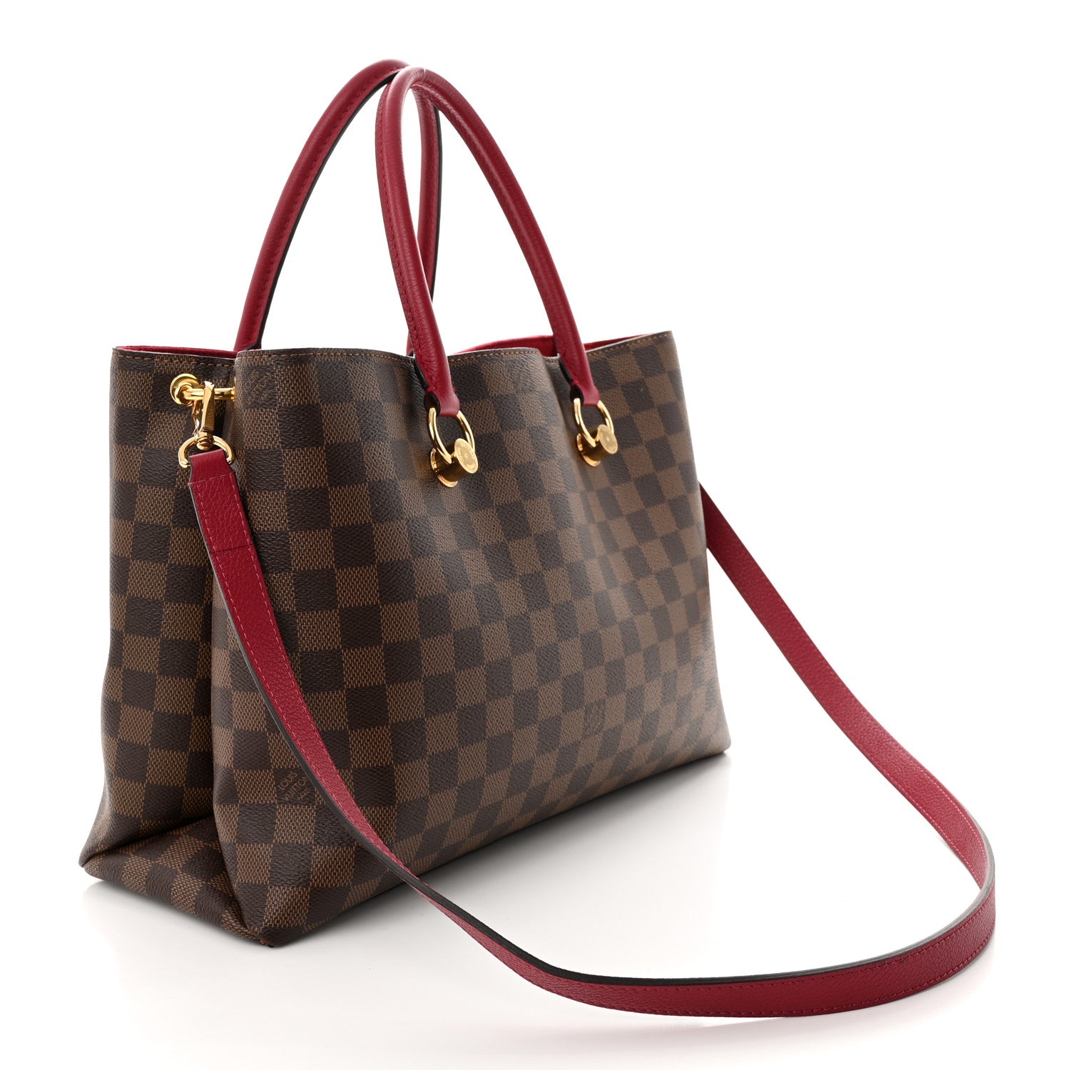 Louis Vuitton Damier Ebene LV Riverside Lie De Vin 3 of 16