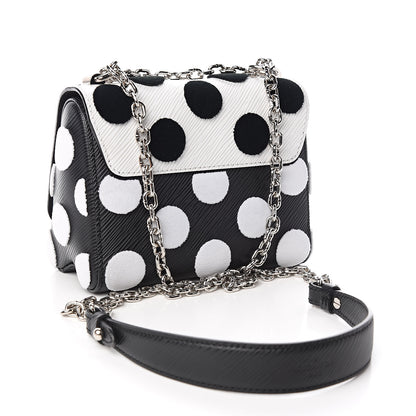 Louis Vuitton Epi Polka Dots Twist Shoulder Bag PM White Black 3 of 11