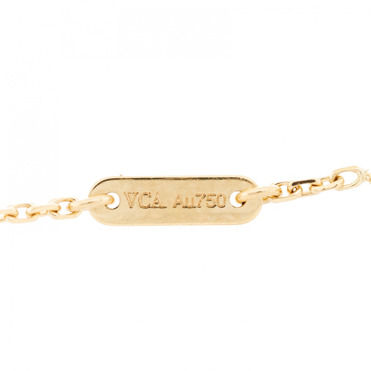 18K Yellow Gold Mother of Pearl Sweet Alhambra Bracelet