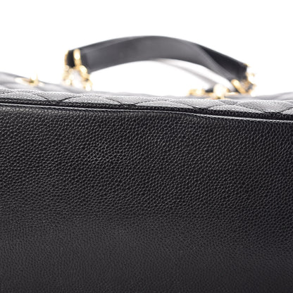 Chanel Caviar Quilted XL Grand Shopping Tote GST Black 8 of 15
